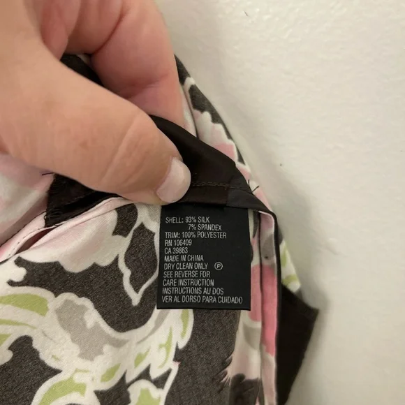 Tahari Silk Floral Sleeveless Dress Y2K Vintage NWT (Size 16) - Picture 8 of 9